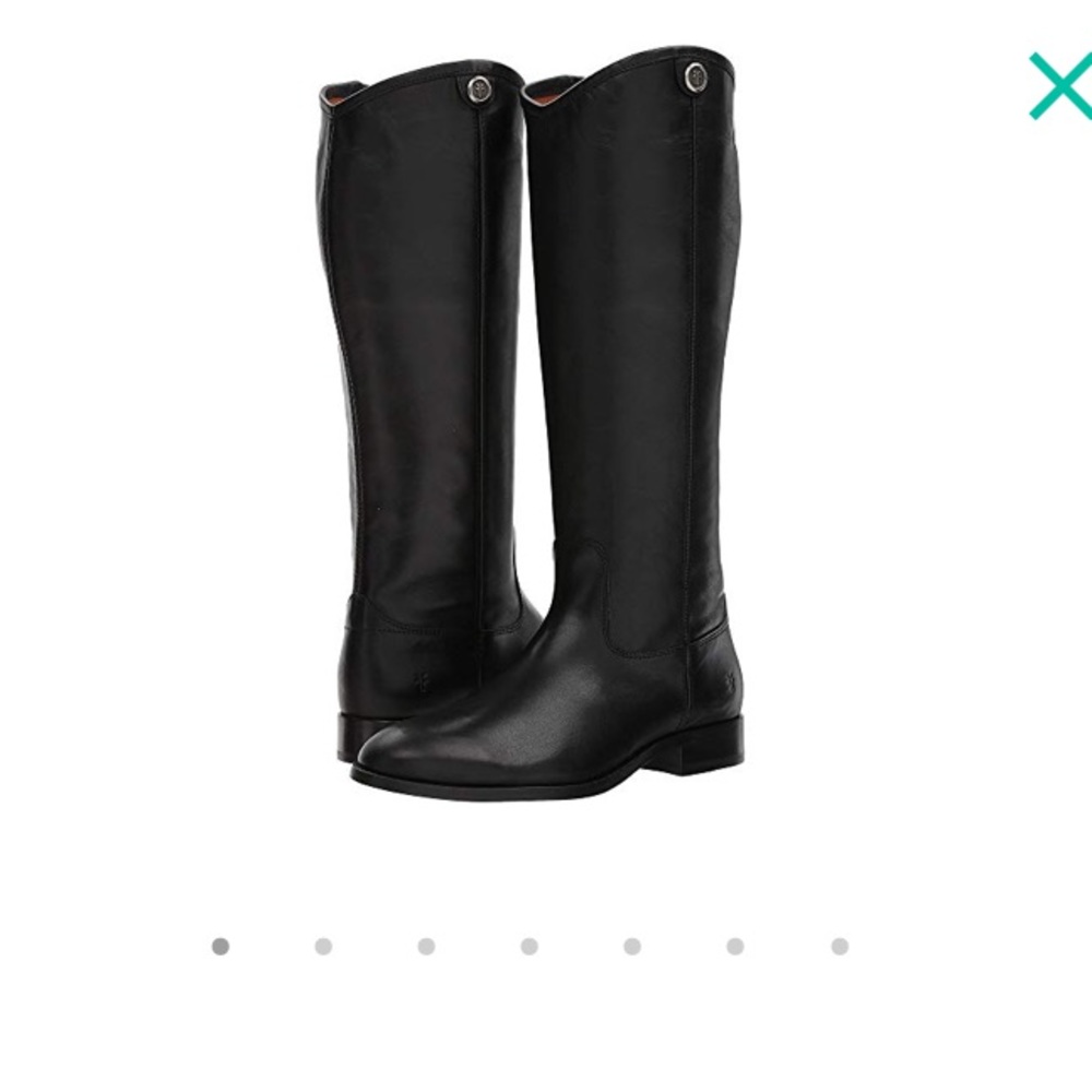 Frye Melissa Button Black Boots